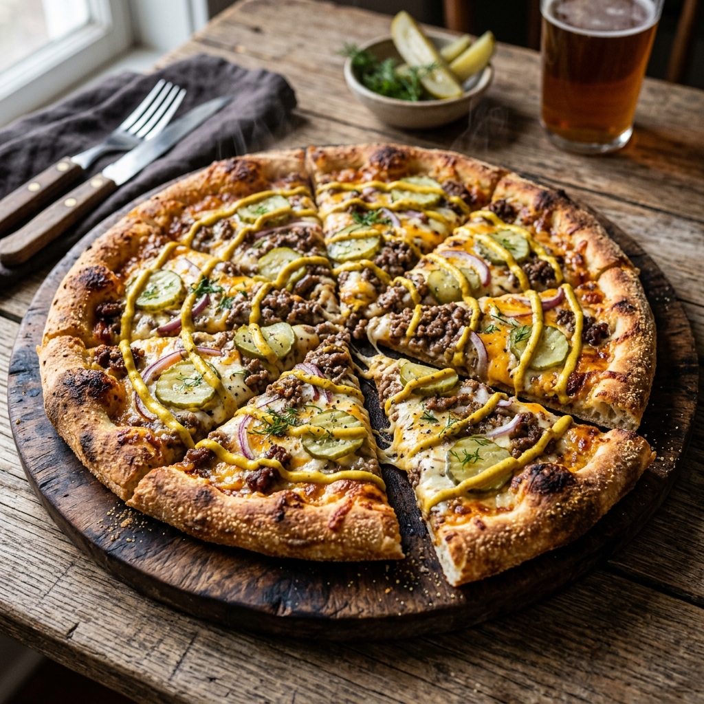 Cheeseburger Pizza